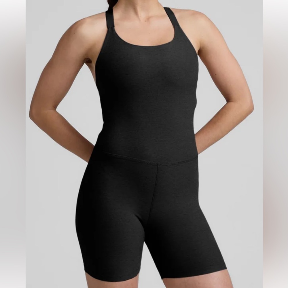 Beyond Yoga Spacedye Cross-Back Biker Jumpsuit